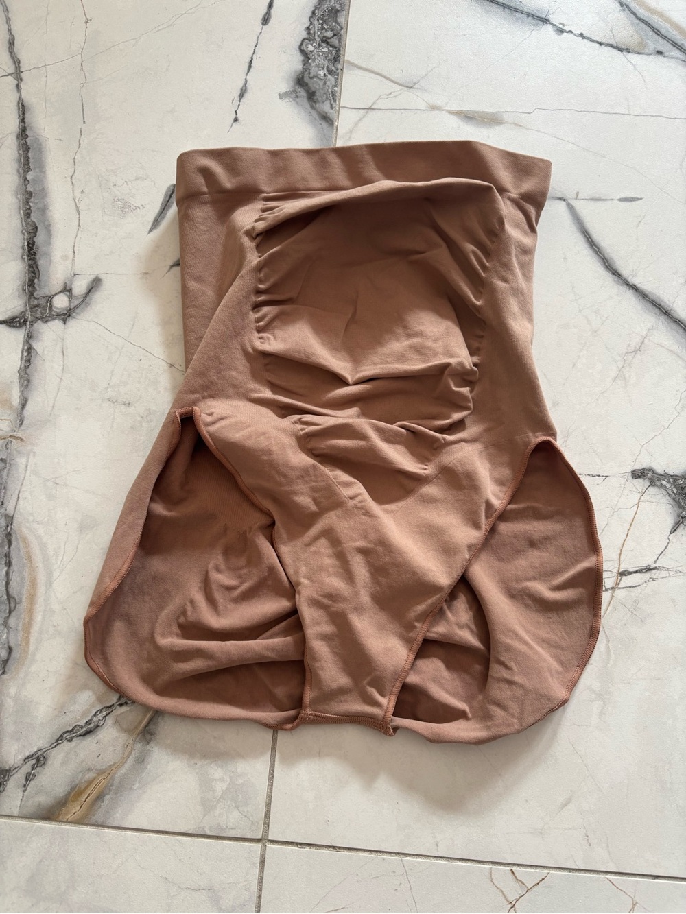 SKIMS High-Waist Seamless Shaper Briefs in Taupe